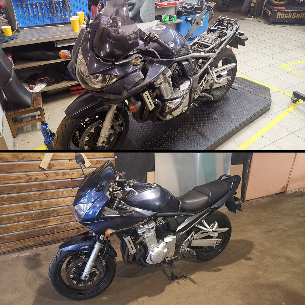 Восстановление, ремонт мотоцикла после ДТП